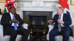 Uhuru Kenyatta na Boris Johnson