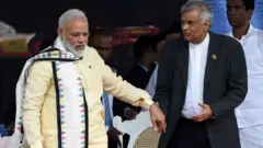 మోదీ, రణిల్ విక్రమసింఘె