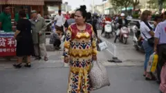 শিনজয়াং প্রদেশের কাসগরের একটি বাজার, জুন ৪, ২০১৯