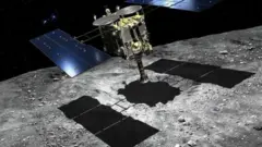 Ilustración de la sonda Hayabusa 2