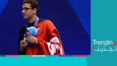 صورة السباح التونسي أحمد حفناوي الذي أهدى بلاده ذهبية في اليابان