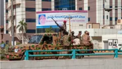 قوات الأمن السودانية في شوارع العاصمة الخرطوم
