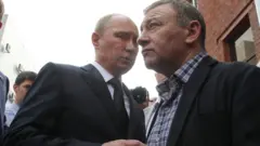 Vladimir Putin with Arkady Rotenberg in 2009
