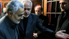 محمدجواد ظریف و قاسم سلیمانی