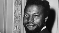 Portrait of Nigerian artist Benedict Enwonwu at the Adelphi in London, November 6th 1957.