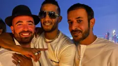 حمد المزروعي ومحمد رمضان وعومير آدم