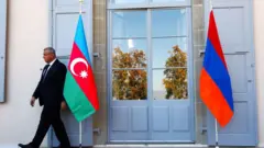 پرچم ارمنستان و جمهوری آذربایجان