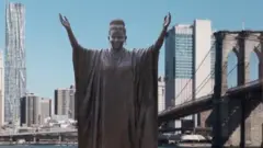 Life-size statue Zimbabwe professor Tererai Trent