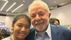 Licypriya Kangujam e Lula na COP27