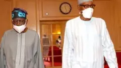 Bola Tinubu ati Muhammadu Buhari