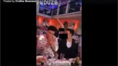 Стриптиз акс этган видеодан скриншот