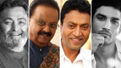 ऋषि कपूर, एसपी बालासुब्रण्यम, इरफ़ान ख़ान और सुशांत सिंह राजपूत