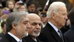 جو بایدن، غنی، عبدالله