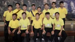 Los integrantes del equipo de los “Jabalíes Salvajes” en 2019.