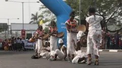 Fulani dancers for Calabar Carnival 2018