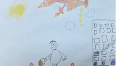 Desenho de criança ucraniana