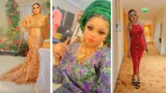 Bobrisky different looks for in baiday party
