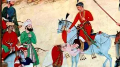 ਅਕਬਰ ਦਾ ਸੁਆਗਤ ਕਰਦੇ ਹੋਏ ਮਹਿਮ ਅੰਗ ਦਾ ਪੁੱਤਰ ਅਦਮ ਖਾਨ