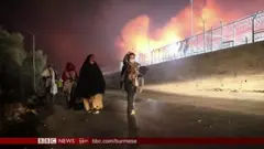 လက်စ်ဘော့စ်ကျွန်းက ရွှေ့ပြောင်းဒုက္ခသည်စခန်း မီးလောင်