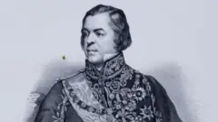 Marquês de Barbacena em preto e branco por Sisson