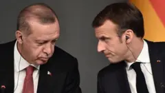 Cumhurbaşkanı Recep Tayyip Erdoğan ve Fransa Cumhurbaşkanı Emmanuel Macron