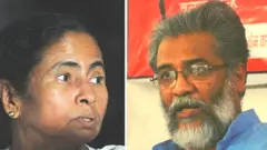 મમતા બેનરજી અને દીપંકર ભટ્ટાચાર્ય