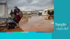 استغاثة من نازحين سوريين بعد غرق مخيماتهم في شمال سوريا