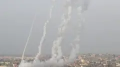 صواريخ تنطلق من غزة