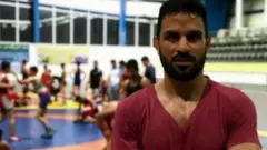 نوید افکاری، کشتی‌گیر ایرانی ۲۷ ساله