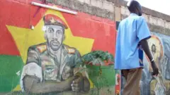 fresque murale à l'effigie de Sankara