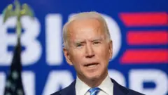 Joe Biden durante discurso