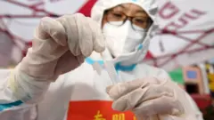Test Covid en Chine.