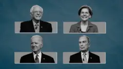 Sanders, Warren, Biden and Bloomberg