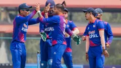 क्रिकेट खेलाडीहरू।