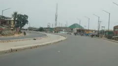 Empty roads during lockdown