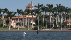 Former President Donald Trump's Mar-a-Lago resort is seen on November 1, 2019