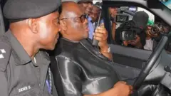 Rivers state Govnor Nyesom Wike and di state Commissioner of Police