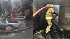 Awọn osisẹ panapana n pa awọn isọ to jona