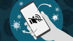 Image showing someone choosing to mute their phone to avoid anxiety-inducing news on coronavirus