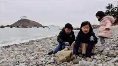 녹도에 사는 4명의 아이들