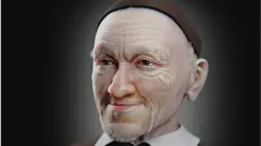 Reconstituição facial de São Vicente de Paulo, feita pelo designer Cicero Moraes