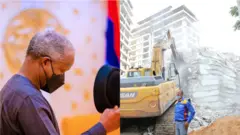 Aworan igbakeji Aarẹ ati ile to da wo naa