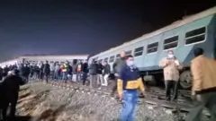 خروج قطار عن القضبان