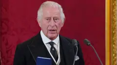 King Charles III makes his declaration during the Accession Council at St James's Palace