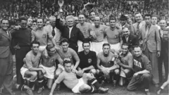 Italy celebrate winning the 1938 World Cup