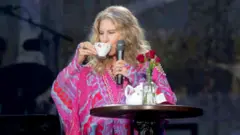 Barbra Streisand during a show in London in 2019