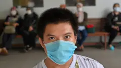 A man wearing a mask in Indonesia