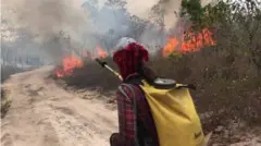 požar amazonija volonteri vatrogasci