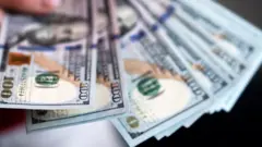 hundred US dollar banknotes