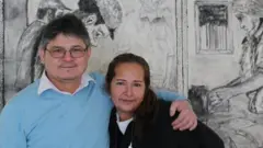 Lindolfo Carballo and Daisy Sánchez at the Wheaton Welcome Centre